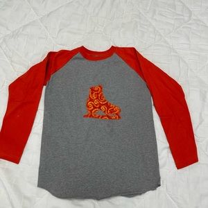 Handmade, new, never worn long sleeved ice skater t-shirt